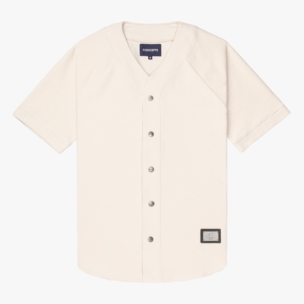 NWT Concepts Cotton Reverse Terry Baseball Jersey Size XS Flaw